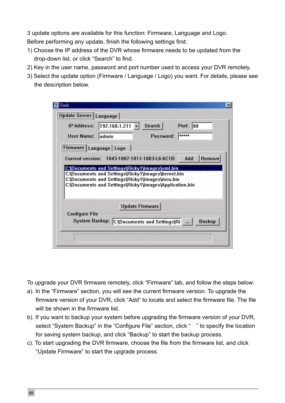 Planet Technology DVR-460 User Manual | Page 68 / 83