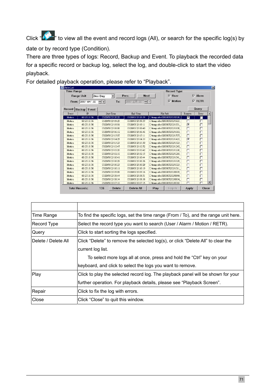 Planet Technology DVR-460 User Manual | Page 71 / 83