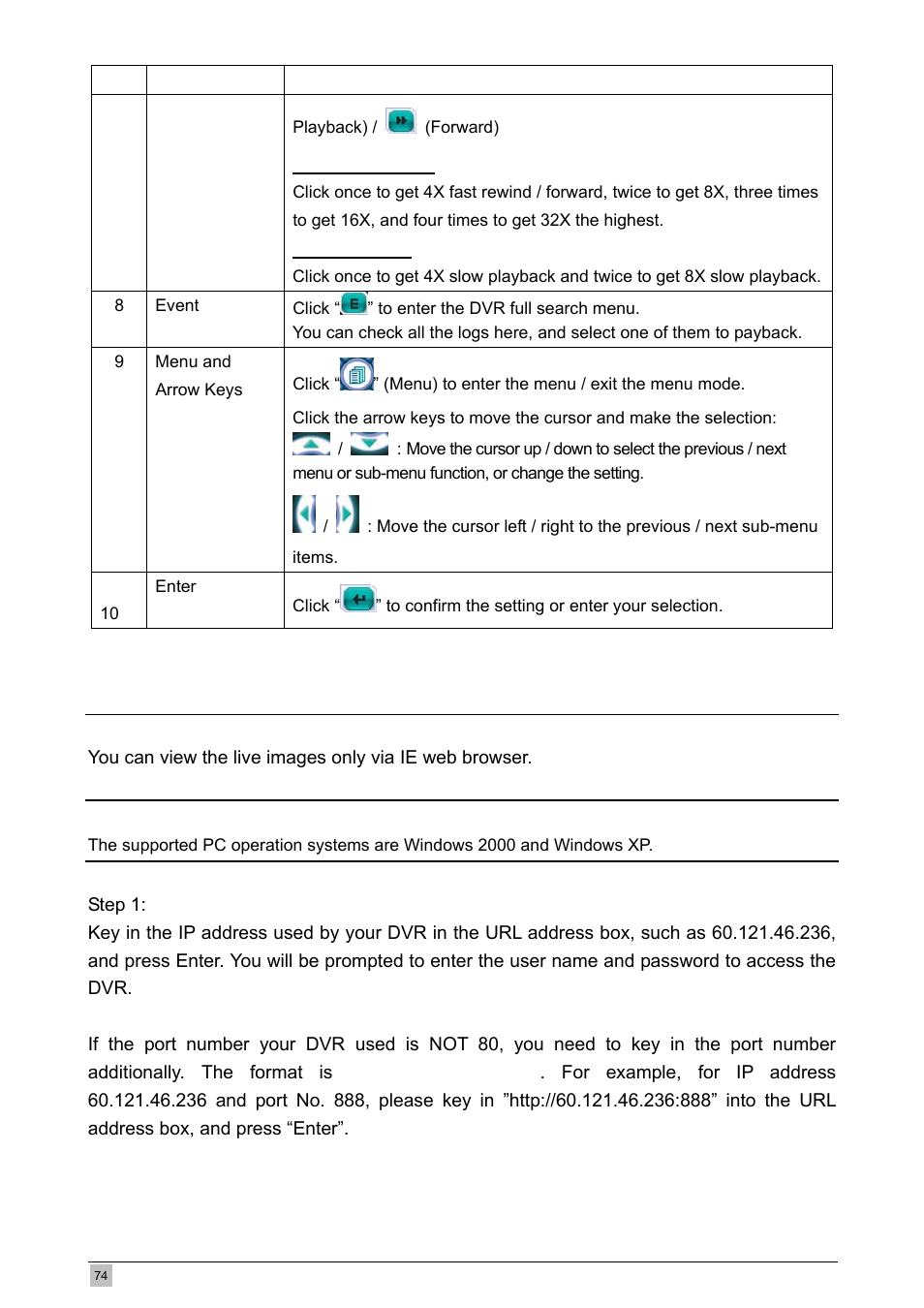 2 ie web browser | Planet Technology DVR-460 User Manual | Page 74 / 83