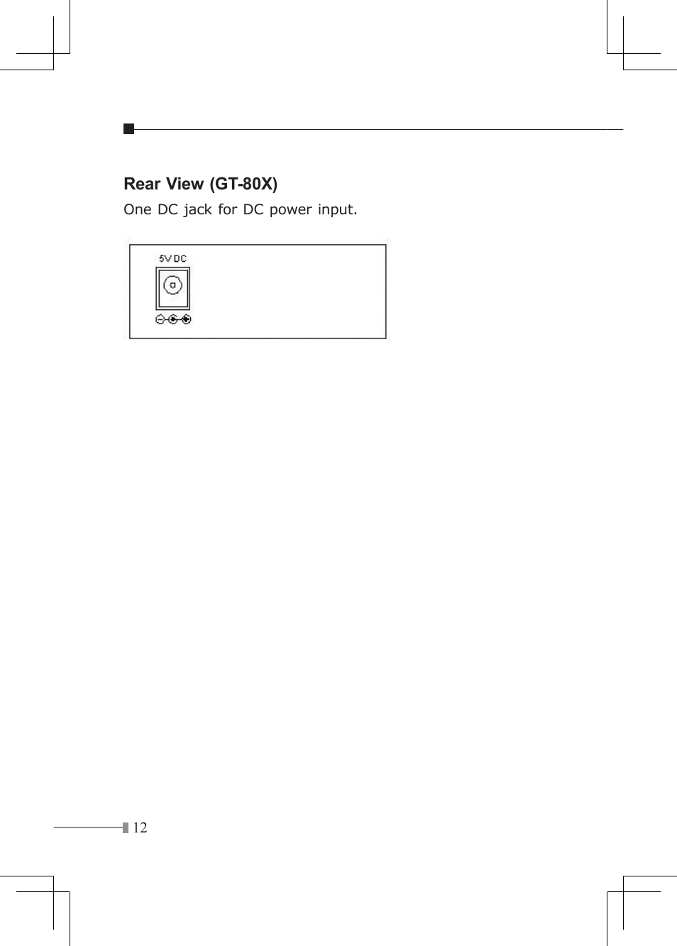Planet Technology GT-80X User Manual | Page 12 / 25