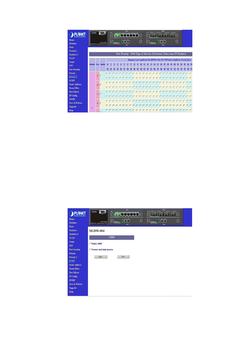 12 igmp | Planet Technology MGSW-004 User Manual | Page 25 / 33