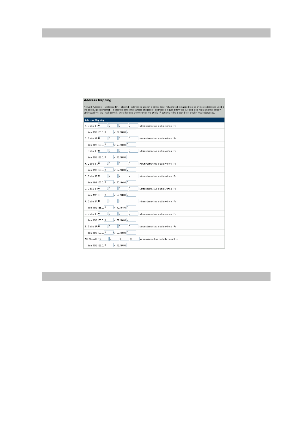 Address mapping, Virtual server | Planet Technology VIP-462DG User Manual | Page 30 / 44