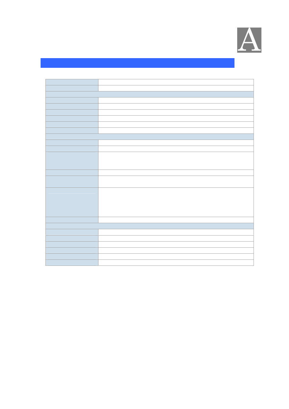 Appendix a, Vip-462dg specifications | Planet Technology VIP-462DG User Manual | Page 44 / 44