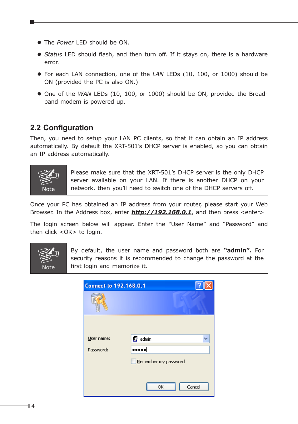2 configuration | Planet Technology XRT-501 User Manual | Page 4 / 16
