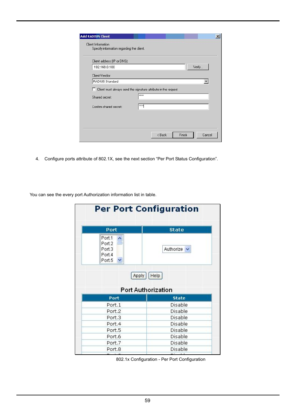 2 per port configuration | Planet Technology FGSW-2620VM User Manual | Page 59 / 73