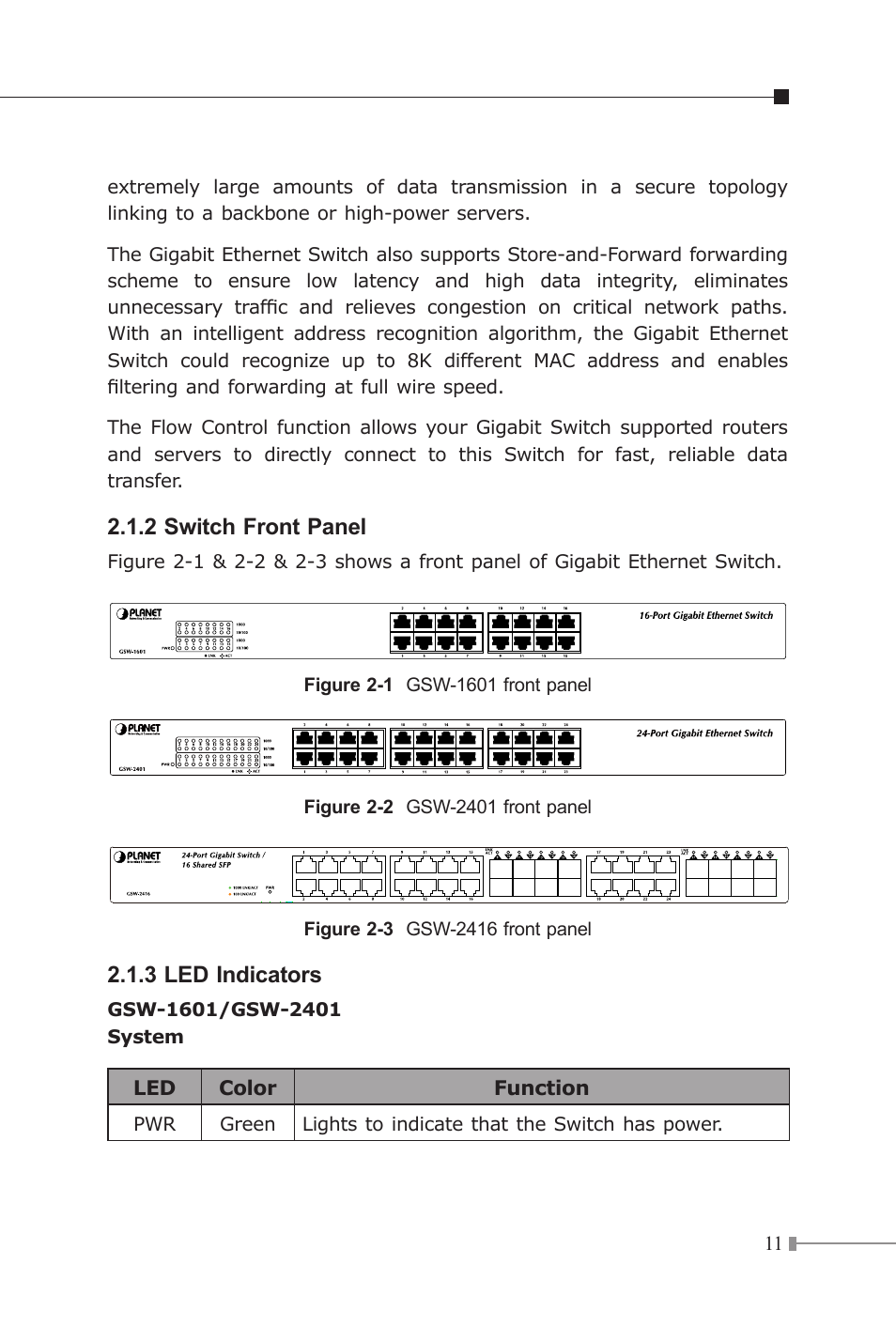 Planet Technology GSW-2416 User Manual | Page 12 / 26