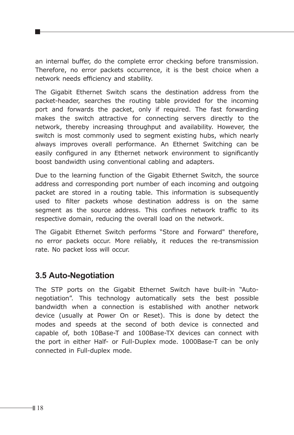 5 auto-negotiation | Planet Technology GSW-2416 User Manual | Page 19 / 26