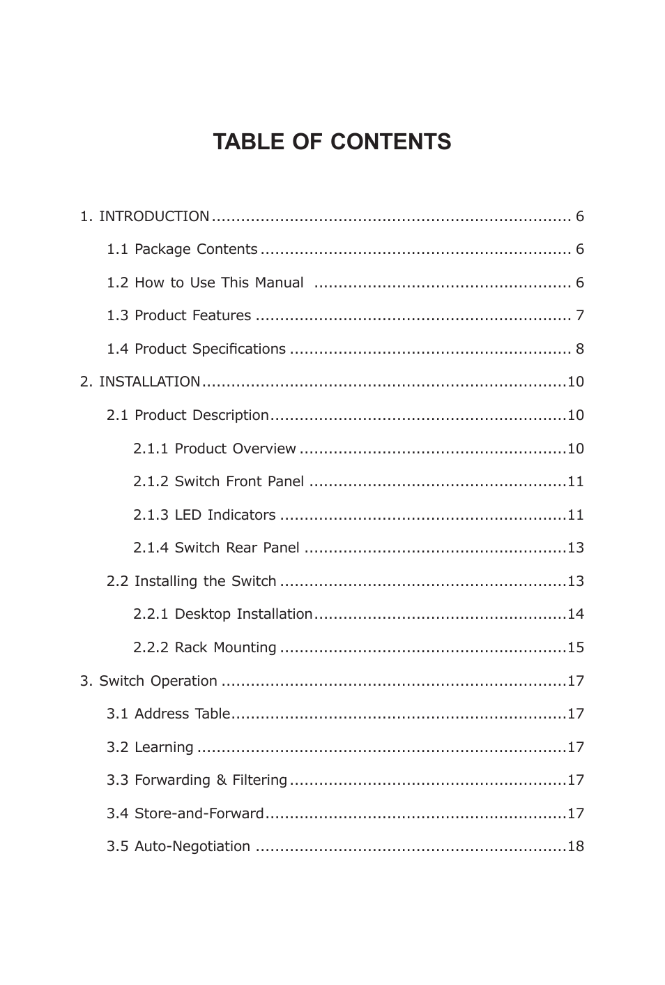 Planet Technology GSW-2416 User Manual | Page 5 / 26