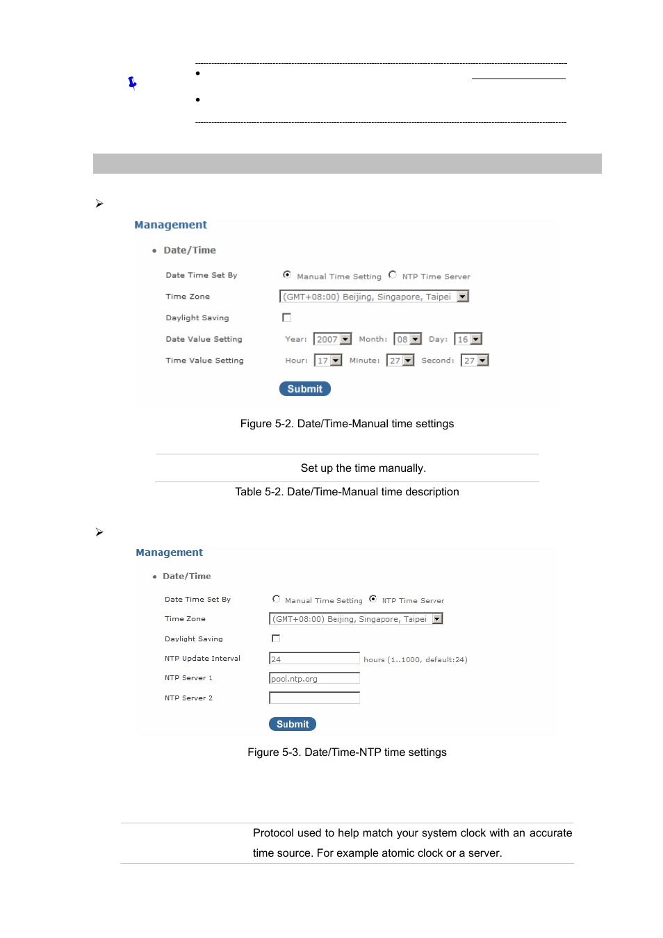 Date & time | Planet Technology Internet Telephony PBX System IPX-1900 User Manual | Page 58 / 82