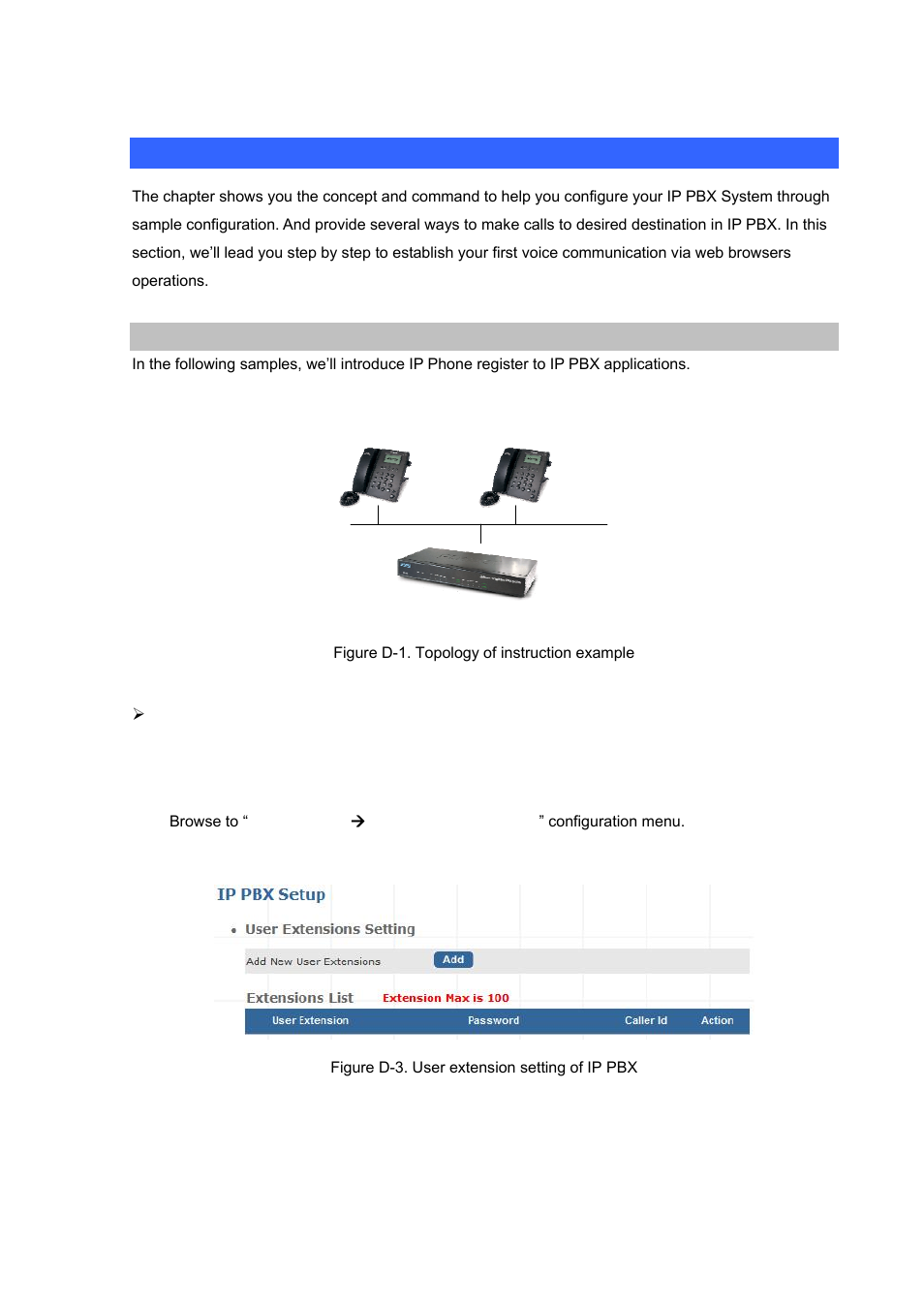Appendix e, Voice communication samples, Ip phone register to ipx-1900 | Planet Technology Internet Telephony PBX System IPX-1900 User Manual | Page 69 / 82