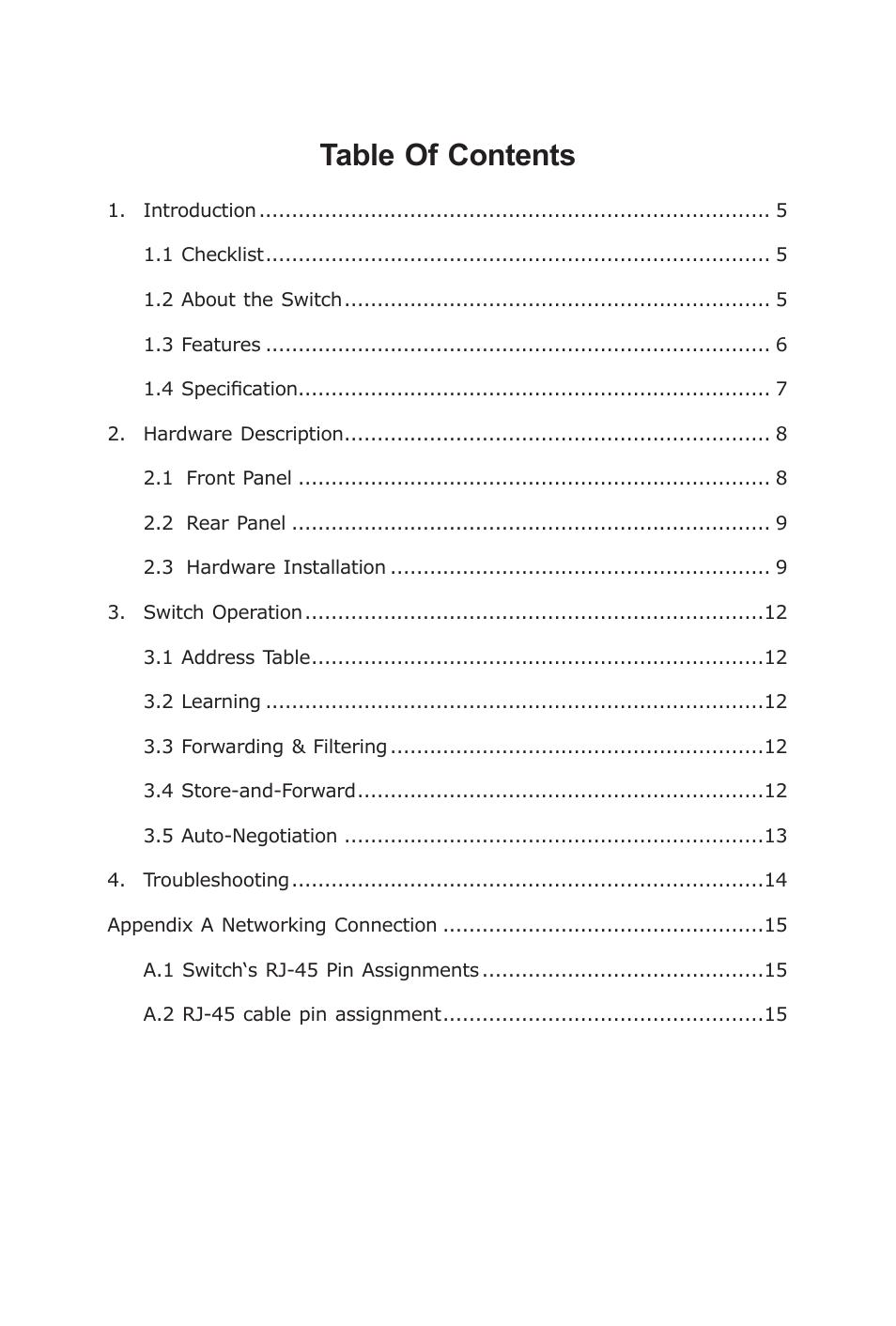 Planet Technology FNSW-4800v2 User Manual | Page 5 / 18