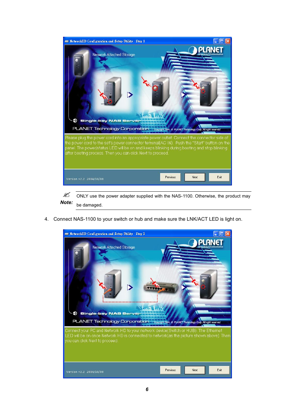 Planet Technology NAS-1100 User Manual | Page 10 / 36