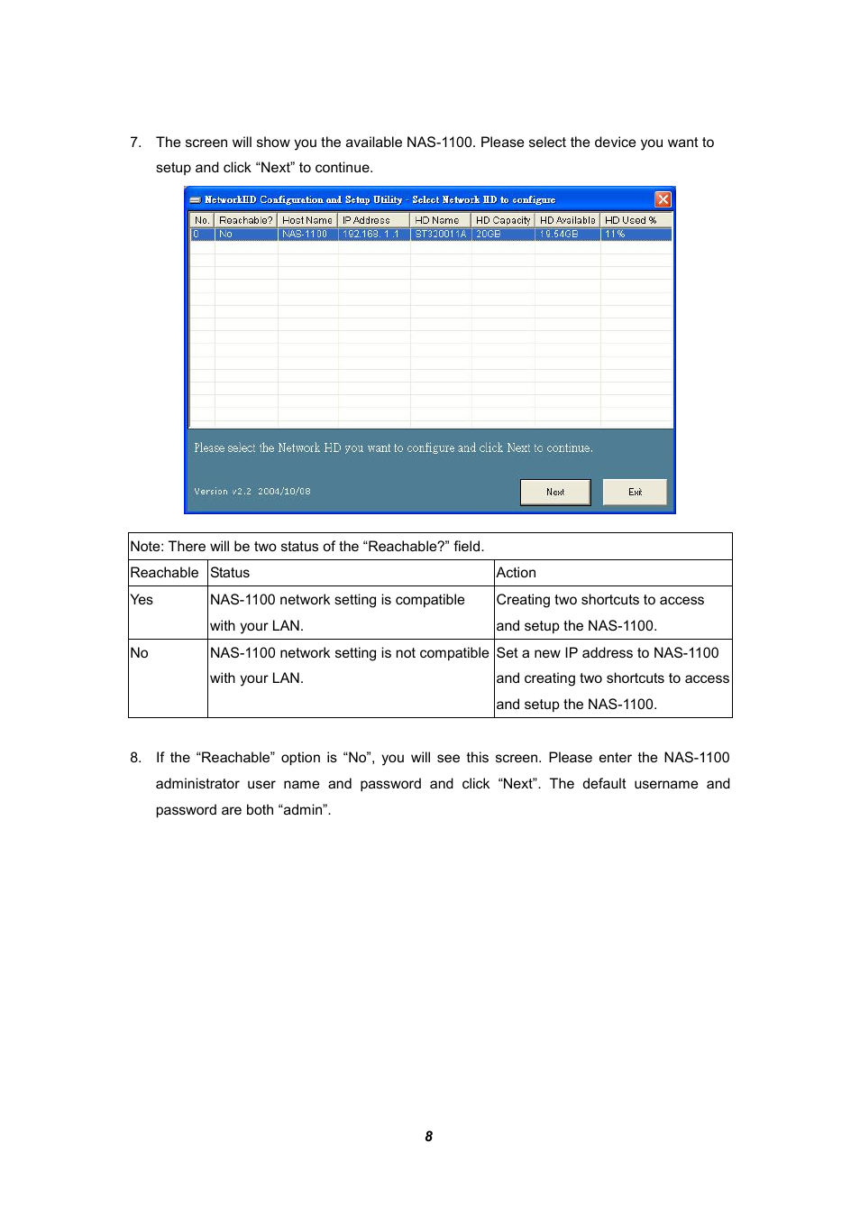 Planet Technology NAS-1100 User Manual | Page 12 / 36