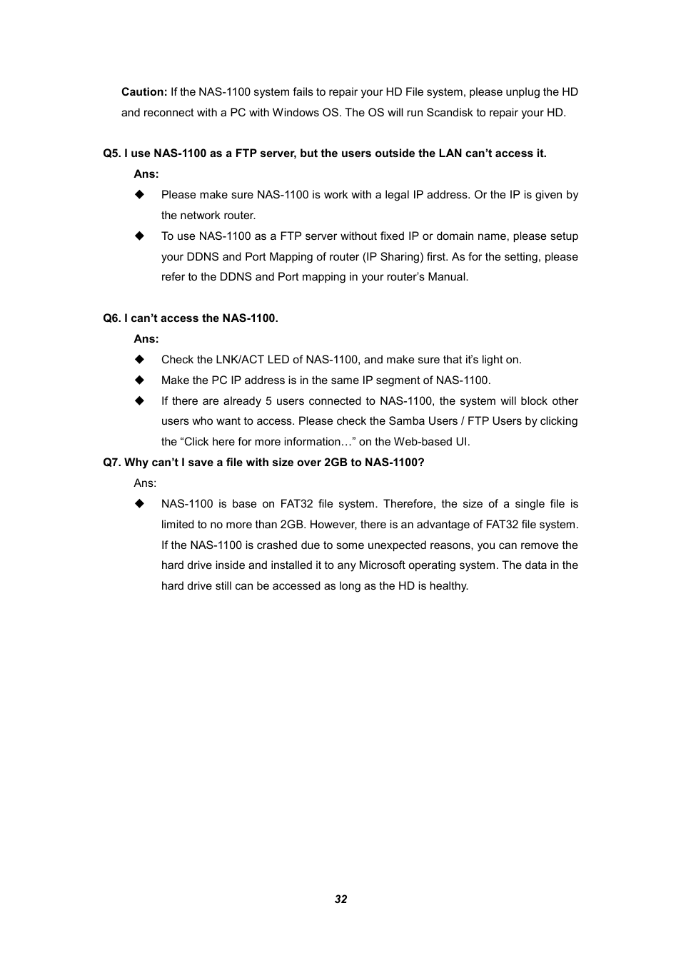 Planet Technology NAS-1100 User Manual | Page 36 / 36