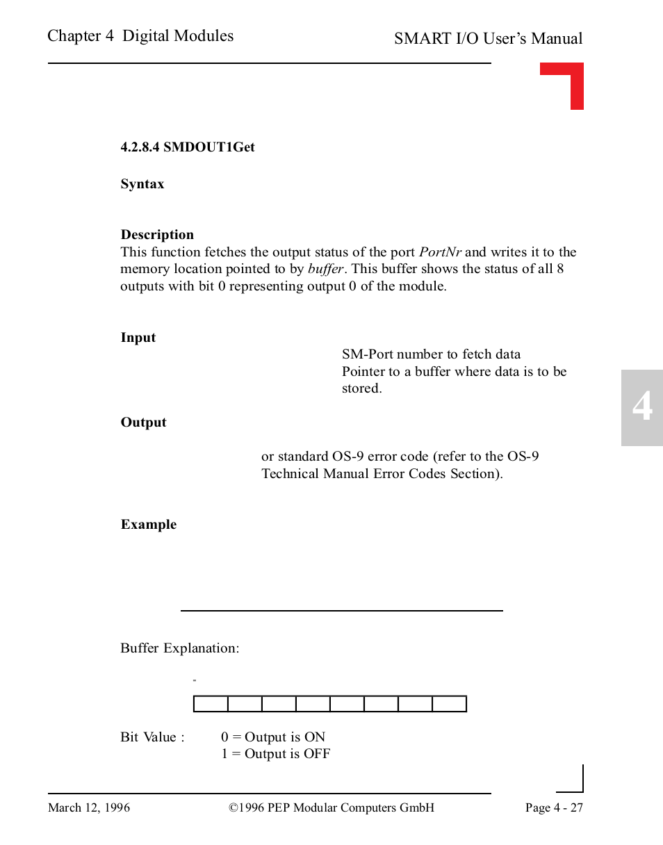 4 smdout1get | Pepper Computer Modular Computers RS485 User Manual | Page 115 / 320