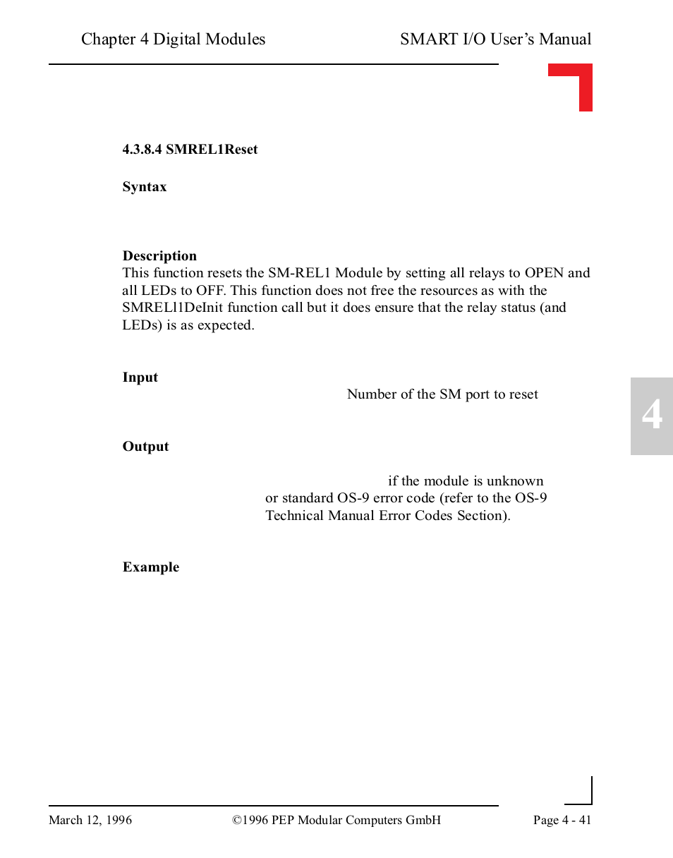 4 smrel1reset | Pepper Computer Modular Computers RS485 User Manual | Page 129 / 320