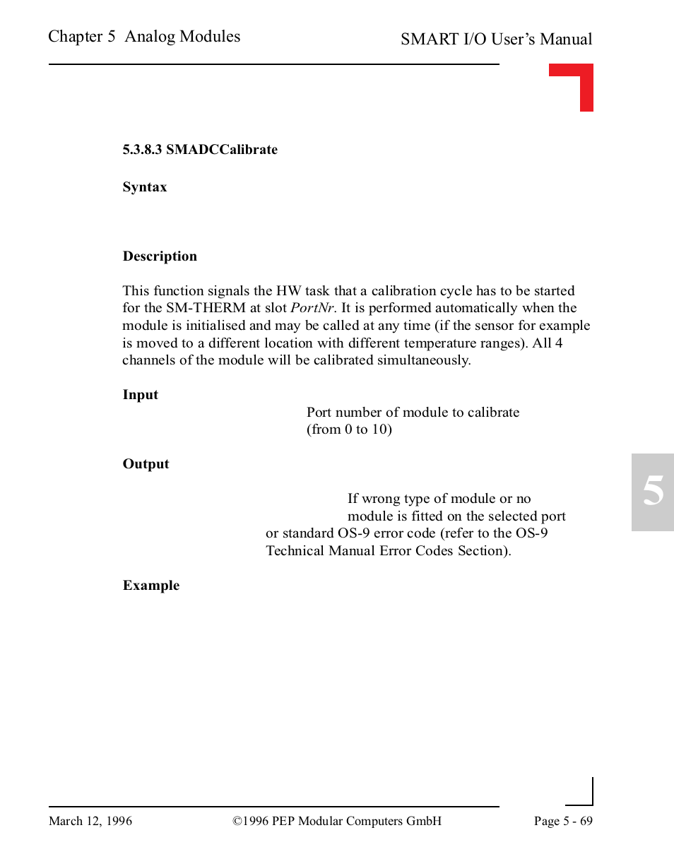 3 smadccalibrate, 3 smadccalibrate -69 | Pepper Computer Modular Computers RS485 User Manual | Page 225 / 320