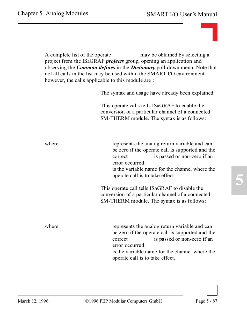 Pepper Computer Modular Computers RS485 User Manual | Page 243 / 320