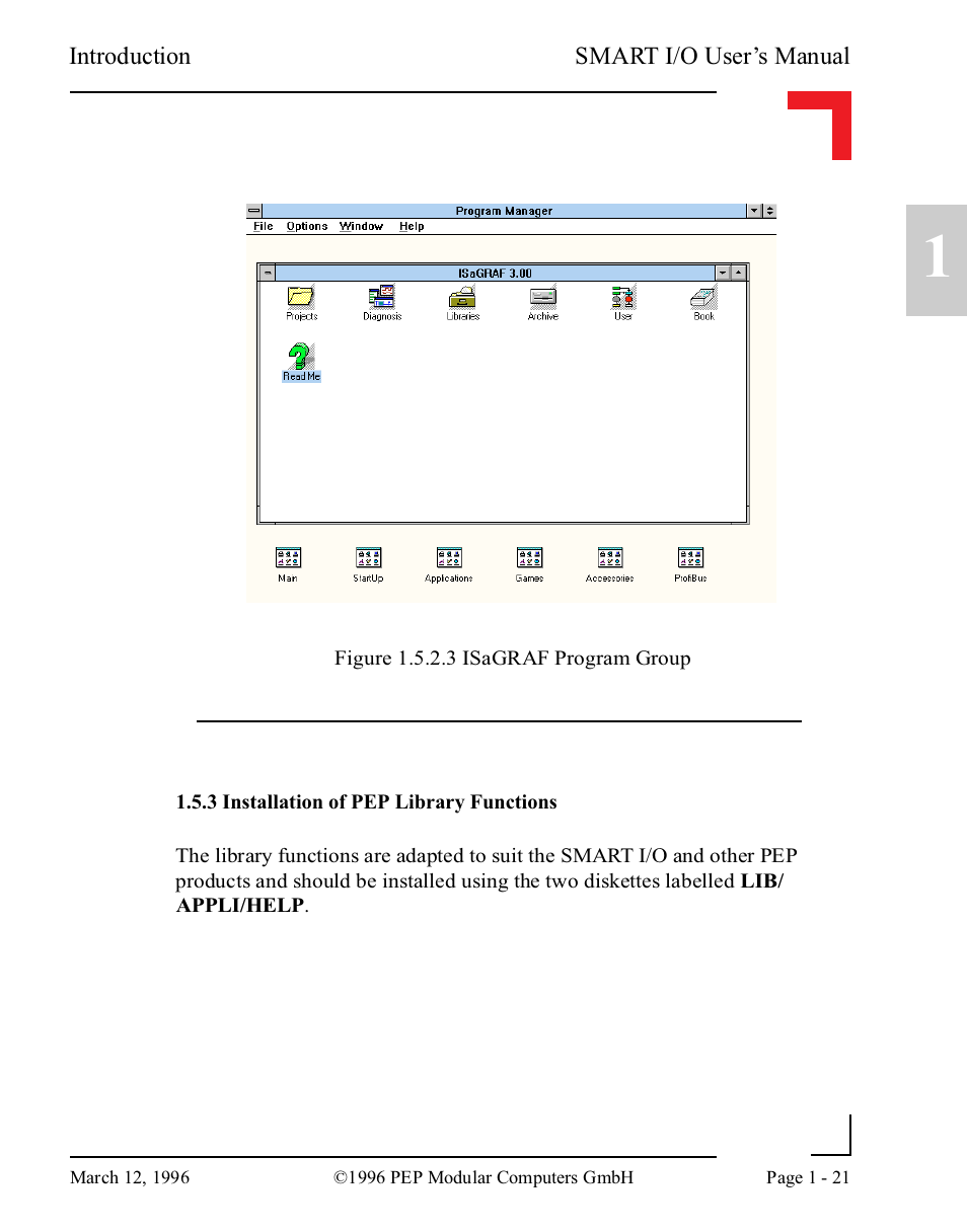 3 installation of pep library functions, 3 installation of pep library functions -21 | Pepper Computer Modular Computers RS485 User Manual | Page 33 / 320