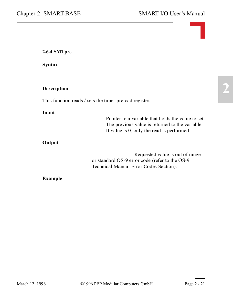 4 smtpre, 4 smtpre -21 | Pepper Computer Modular Computers RS485 User Manual | Page 61 / 320