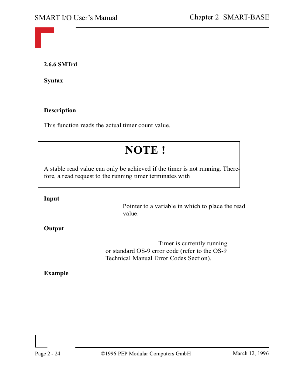 6 smtrd, 6 smtrd -24 | Pepper Computer Modular Computers RS485 User Manual | Page 64 / 320