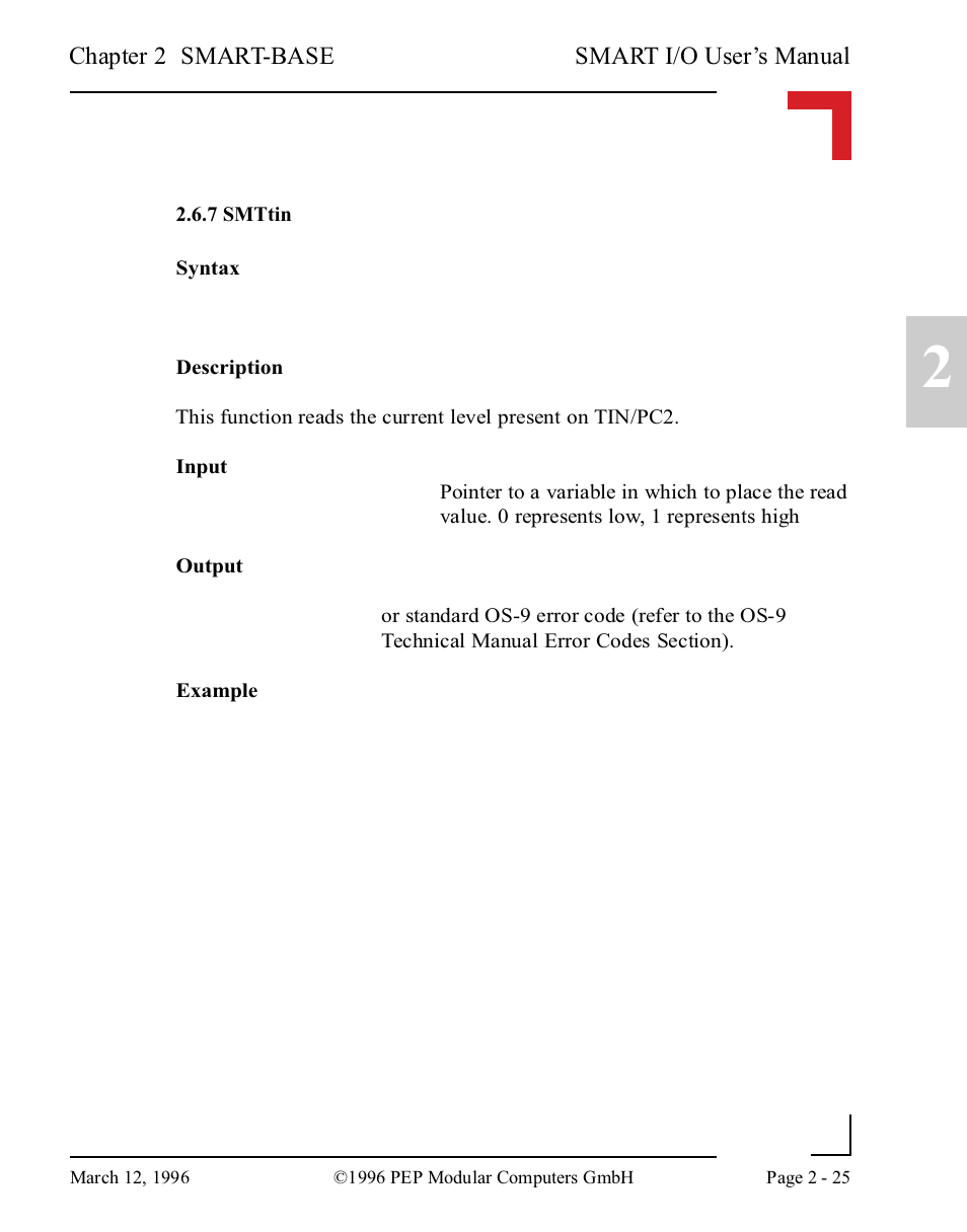 7 smttin, 7 smttin -25 | Pepper Computer Modular Computers RS485 User Manual | Page 65 / 320