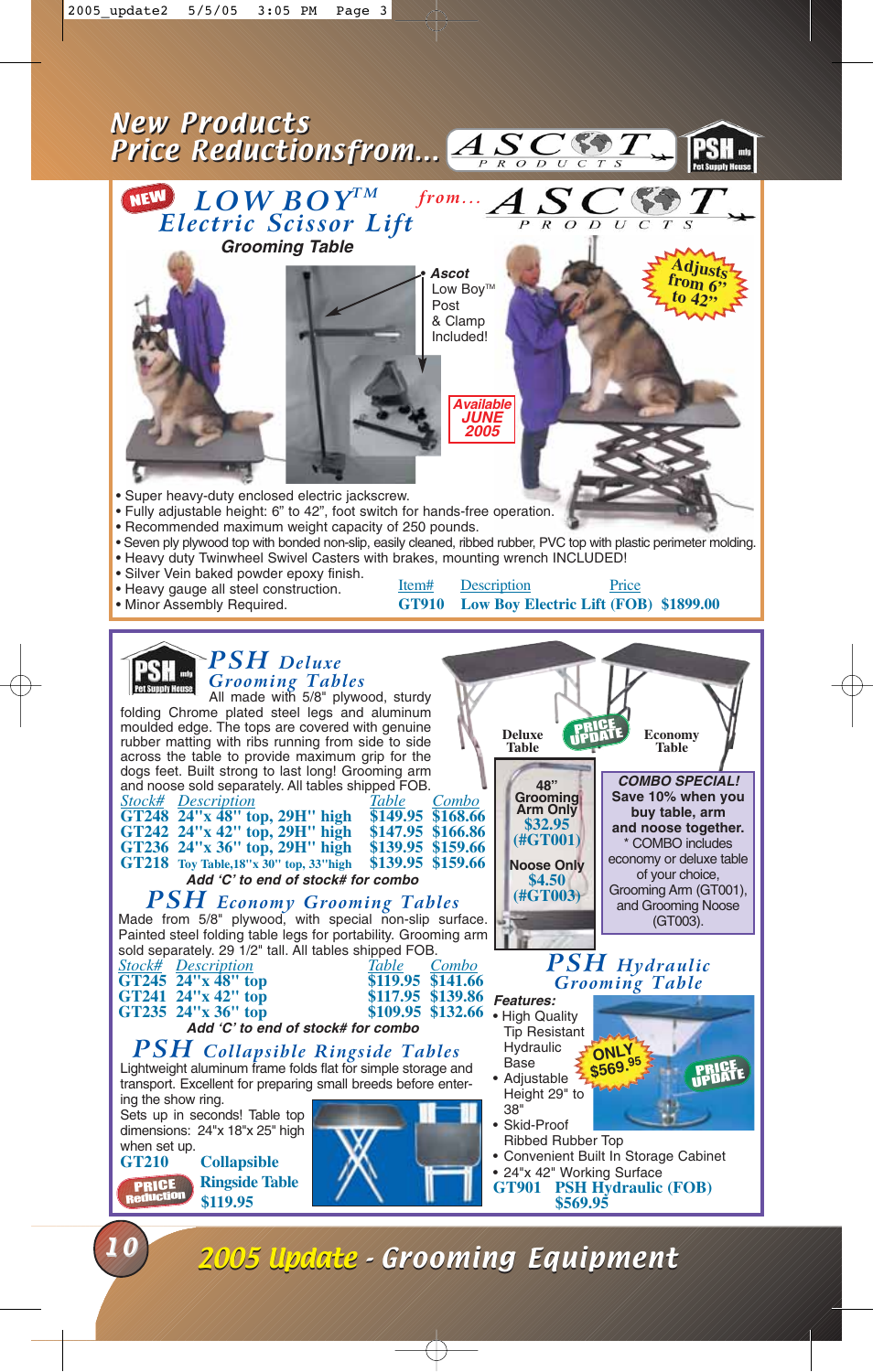 New products price reductionsfrom, Electric scissor lift, P s h | Petsafe EC245 User Manual | Page 12 / 12