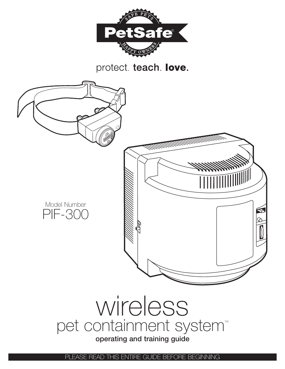 Petsafe Wireless Pet Containment System PIF-300 User Manual | 24 pages