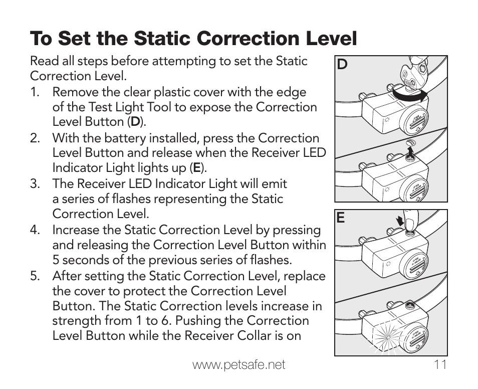 Petsafe PIF-275-19 User Manual | Page 11 / 28