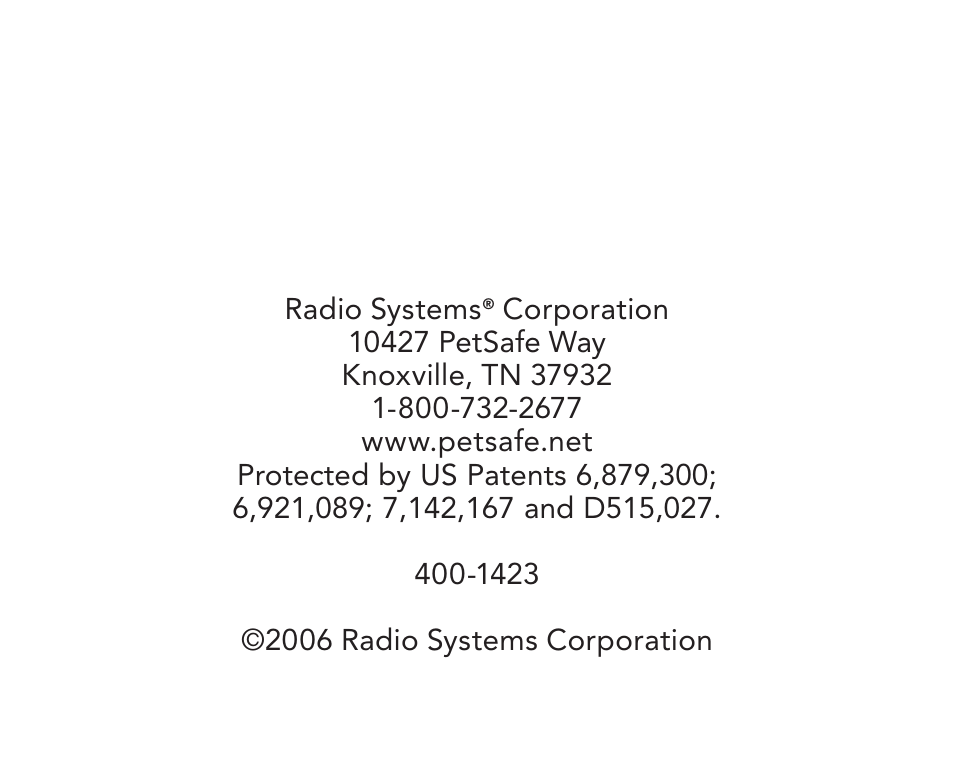 Petsafe PIF-275-19 User Manual | Page 28 / 28