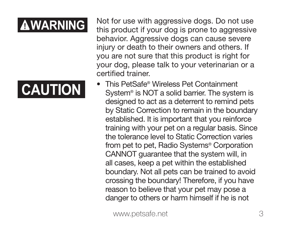 Petsafe PIF-275-19 User Manual | Page 3 / 28