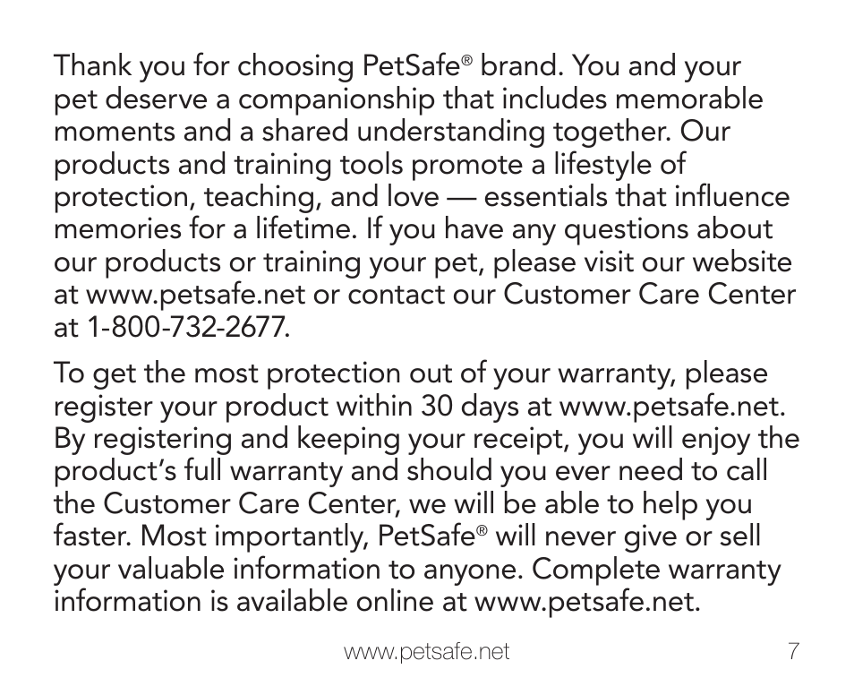 Petsafe PIF-275-19 User Manual | Page 7 / 28