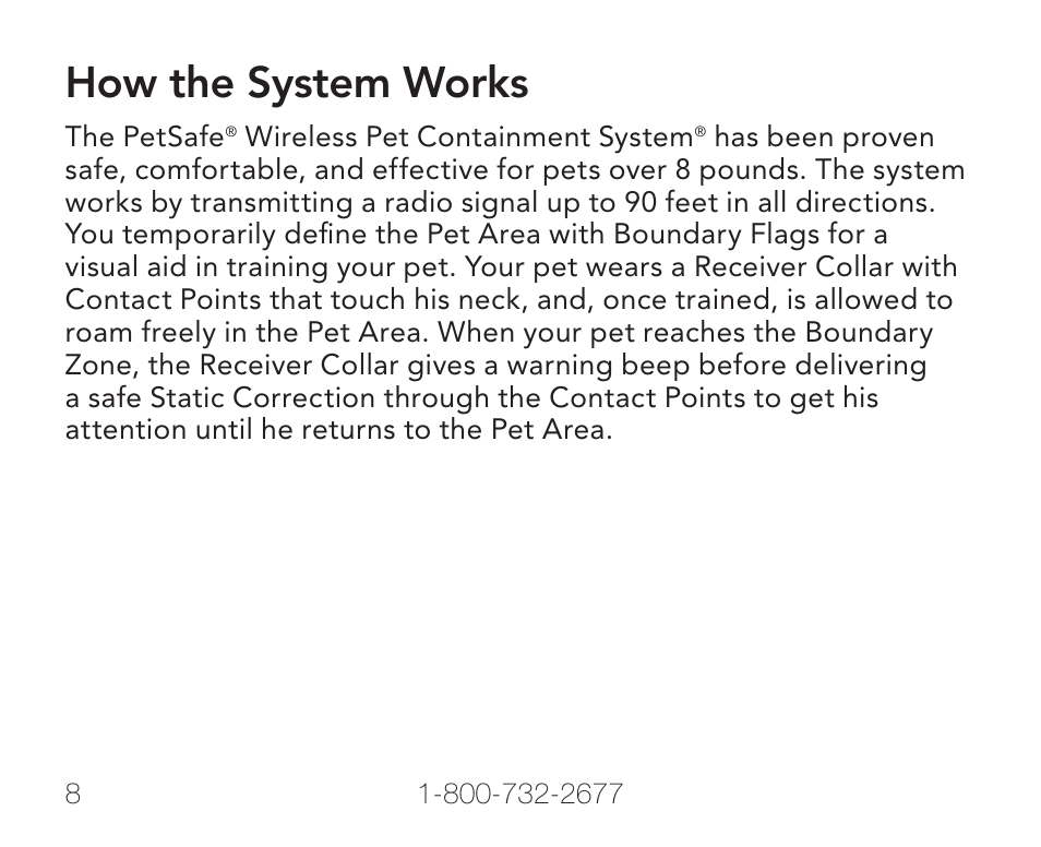 How the system works | Petsafe PIF-275-19 User Manual | Page 8 / 28