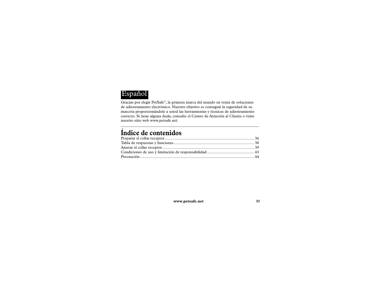Petsafe In-Ground Cat Fence Extra Receiver User Manual | Page 35 / 68