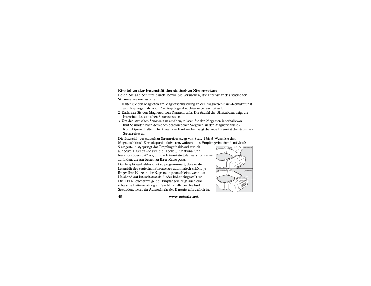 Petsafe In-Ground Cat Fence Extra Receiver User Manual | Page 48 / 68