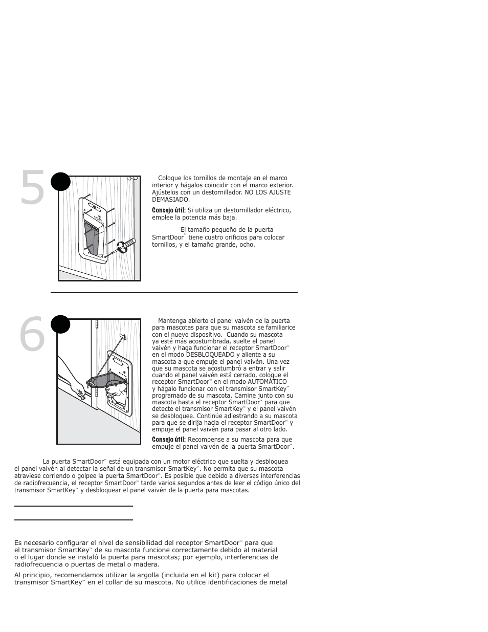 Paso, Configuración, Coloque los tornillos | Adiestre a su mascota | Petsafe PPA11-10709 User Manual | Page 37 / 44