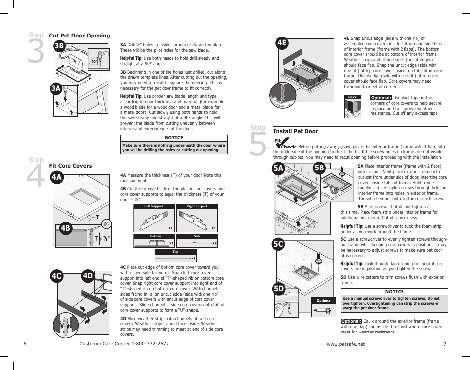 4a 4b 4c 4d, 5c 5d, 5a 5b | Petsafe PPA00-10984 User Manual | Page 4 / 7