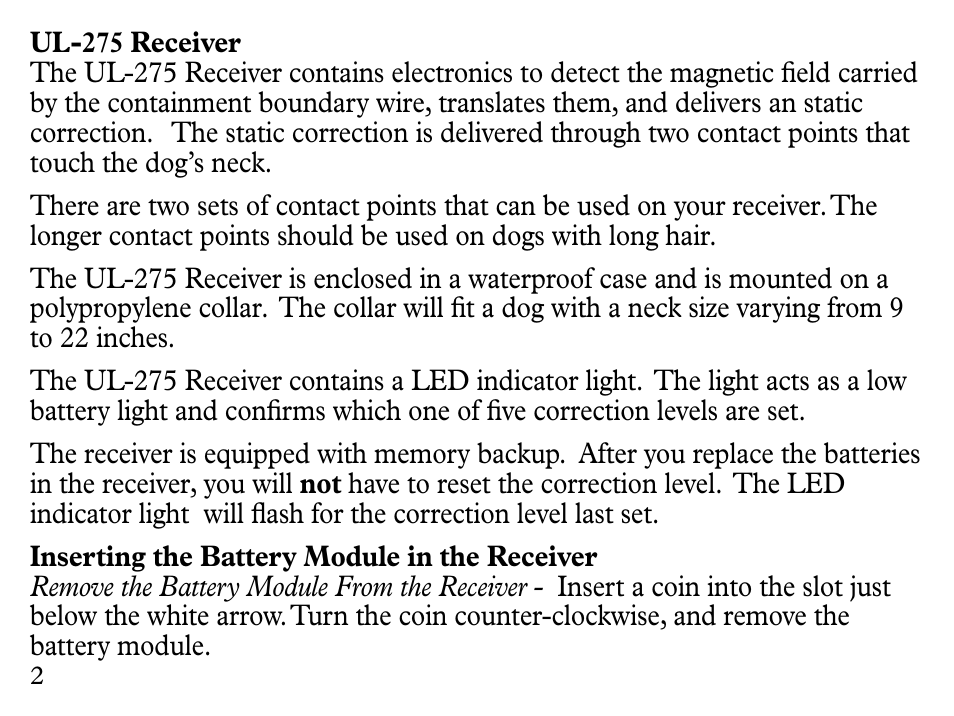 Petsafe UL-275 User Manual | Page 2 / 36