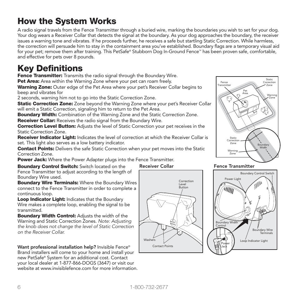How the system works, Key definitions | Petsafe PIG00-10777 User Manual | Page 6 / 28