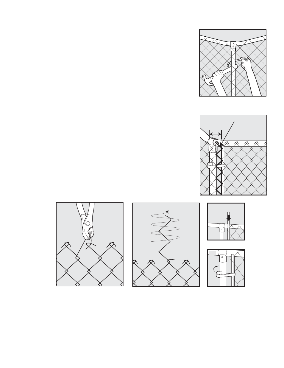 Tendre le grillage, Couper le grillage, Étape | Petsafe Dog Kennel User Manual | Page 16 / 28