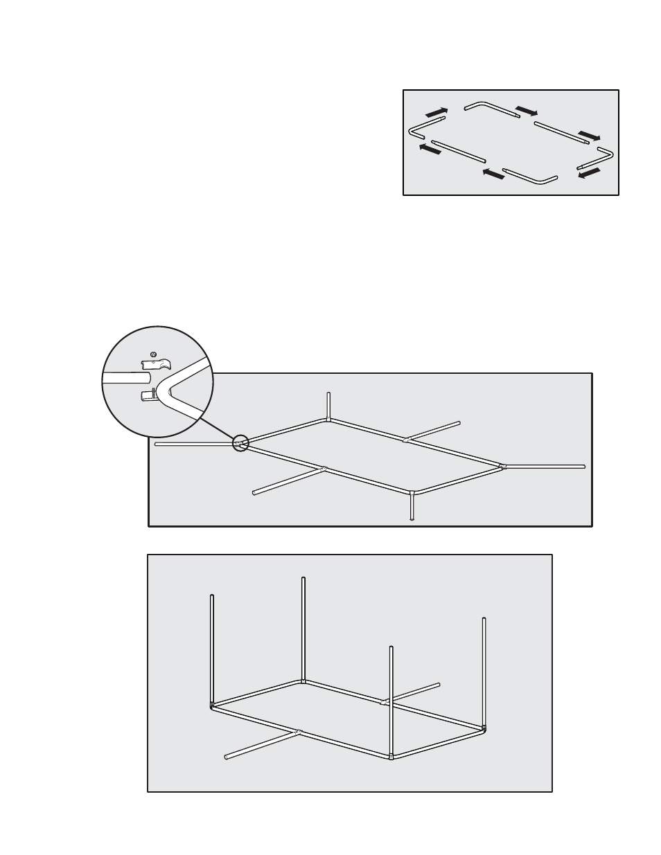 Connect the bottom frame, Add uprights | Petsafe Dog Kennel User Manual | Page 4 / 28