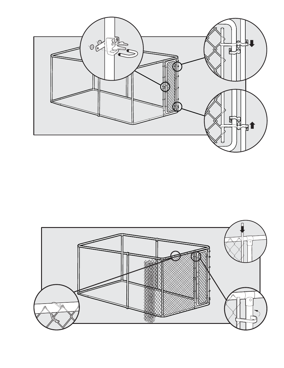 Add fence fabric, Step | Petsafe Dog Kennel User Manual | Page 7 / 28