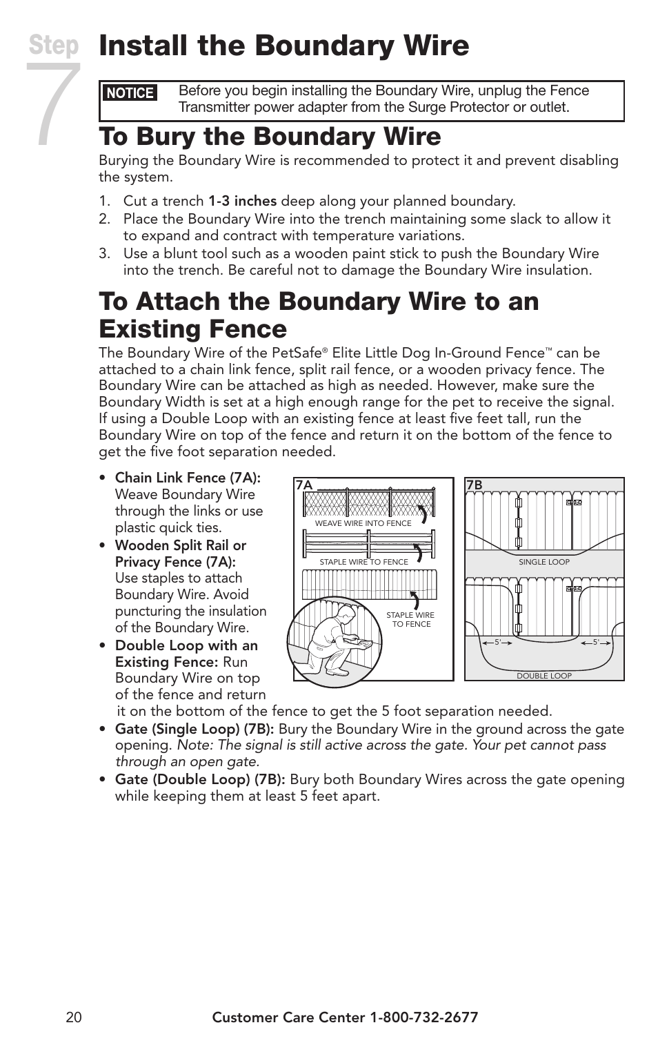 Install the boundary wire, Step | Petsafe IN-GROUND FENCE PIG00-10773 User Manual | Page 20 / 36
