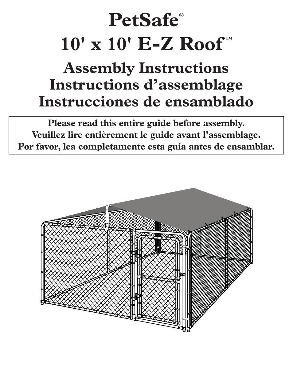 Petsafe E-Z Roof User Manual | 16 pages