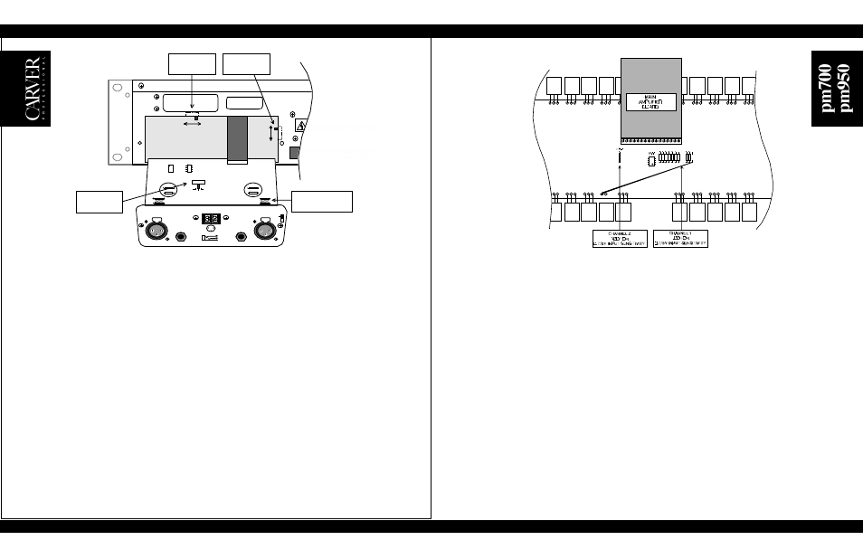 Servicing instructions, Figure 9, Figure 8 | Input polarity, Clipping eliminator defeat, No sound, no power, Stereo/mono switch, Level defeat switch, Input sensitivity modification, The xlr input connectors on the pm700 | Phoenix Gold pm700 User Manual | Page 16 / 20
