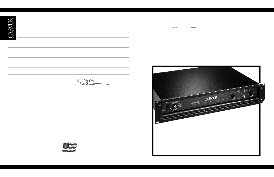 P m 1 4 0 0, Year warranty, Professional stereo power amplifier | Phoenix Gold pm1400 User Manual | Page 18 / 18