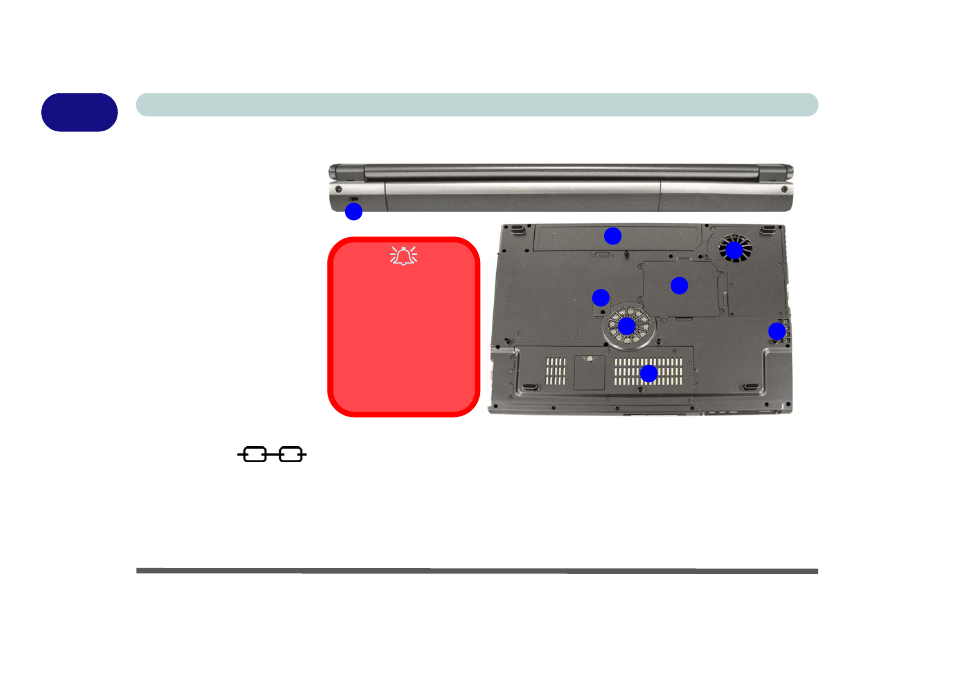 Rear view & bottom views, Security lock slot, Rear view & bottom views -18 | Security lock slot -18 | Phoenix Gold pmn User Manual | Page 38 / 146