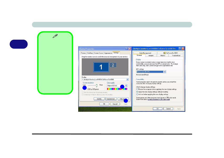 Windows display properties, Windows display properties -4 | Phoenix Gold pmn User Manual | Page 62 / 146