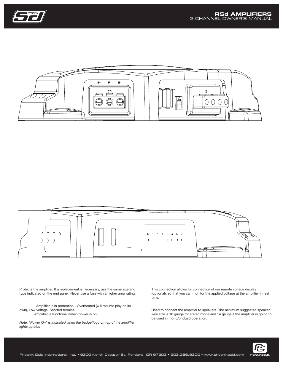 Rsd amplifiers | Phoenix Gold RSD250.2 User Manual | Page 5 / 8