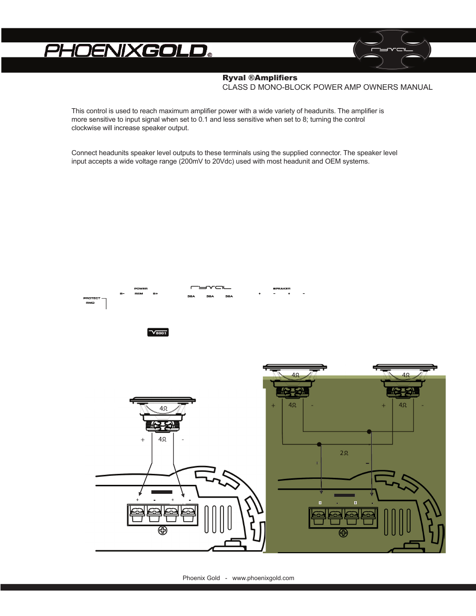 Phoenix Gold V8001 User Manual | Page 3 / 8